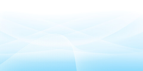 Naklejka premium Abstract white wavy glowing lines on a blue background. Futuristic digital high-technology pattern. Health Care concept. Vector illustration