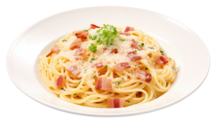 PNG Spaghetti food carbonara pasta.