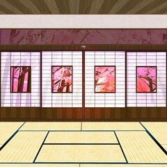 春の和室