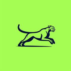 Minimalist Line Art Cheetah Logo for Brand Identity