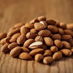 close up of almonds