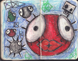 art painting on the wall