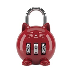 Combination Lock Featuring a Cute Cat Design Ideal for Childrens Backpacks and School Lockers with Secure Protection