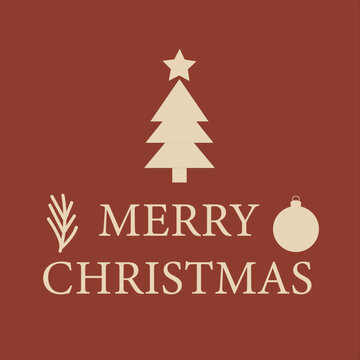 Scandi - Style Simple Christmas Card