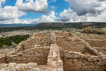 Ruins of Atsinna Pueblo at El Morro National Monument - New Mexico