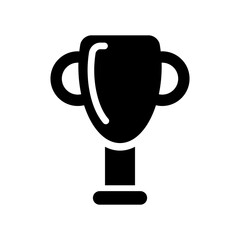 Vector illustration of single isolated winner cup icon 