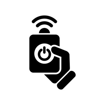 Vector illustration of single isolated remote icon