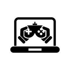 Vector illustration of single isolated video game icon