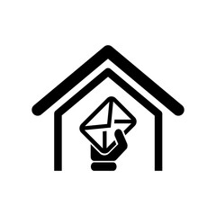 Fototapeta premium Vector illustration of single isolated mail icon
