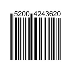 Vector illustration of single isolated barcode icon