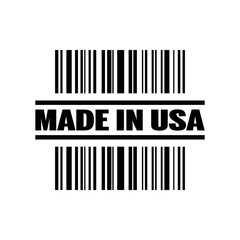 Vector illustration of single isolated made in USA icon