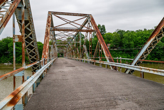 Abandoned Highway Bridge along KY Route 34 - Dix River - Chenault, Kentucky