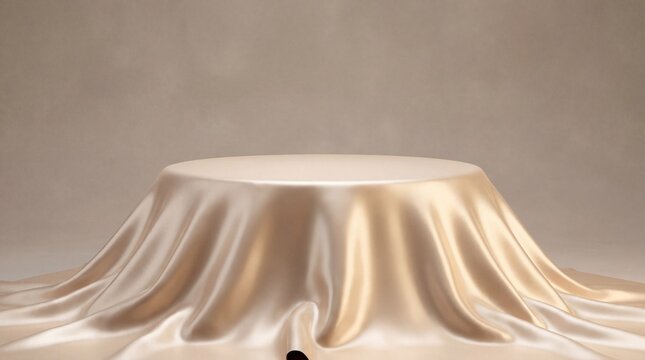 Empty 3D podium background with artistic texture for creative product display