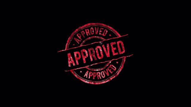 Approved Badge, Peel Off Sticker