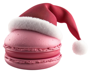 PNG Macaron macarons christmas santa.