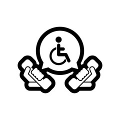 Handicap assistance line