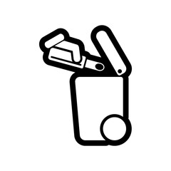 Separate waste collection icon