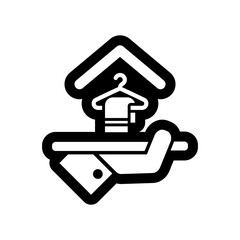 Hotel icon. Room service.