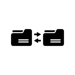 Synchronize folders - Minimal flat icon