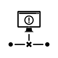 Network error - Flat minimal icon