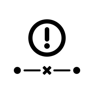 Network connection out icon