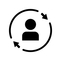 Personal account updates - Flat minimal icon