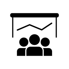 Report conference - Flat minimal icon