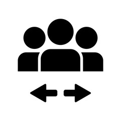 Social connection - Flat minimal icon