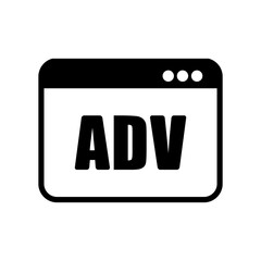 ADV window - Vector flat minimal icon