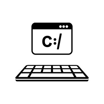 Programming software - Vector flat minimal icon