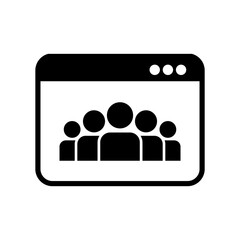 Social network concept icon