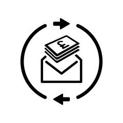 Money send icon - Sterling