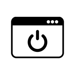 Computer power switch icon