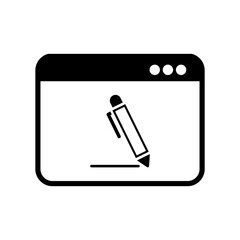 Icon of application for handwriting
