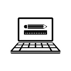 Fototapeta premium Designer app flat icon