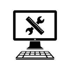 Software for design and project - Vector icon