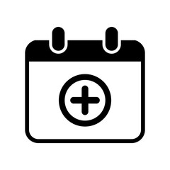 Add new appointment on calendar - Minimal vector icon