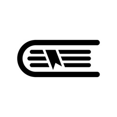 Book icon - Minimal vector icon