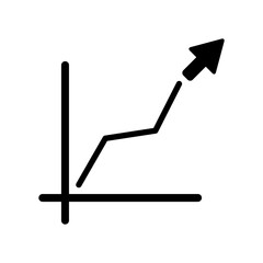 Increasing chart - Minimal vector icon
