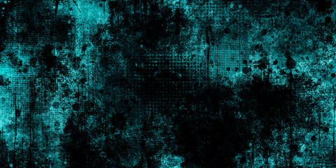 Dark teal grunge texture abstract background design