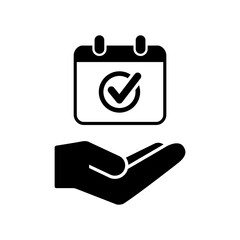 Appointment date check - Minimal vector icon