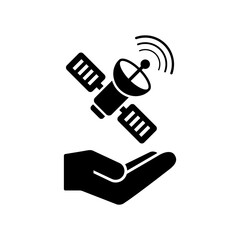 Satellite dish - Vector web icon