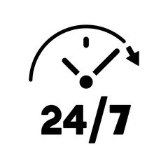 Steady services 24/7 - Vector web icon