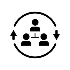 24/7 network services - Vector web icon