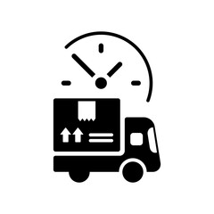 Steady delivery service 24/7 - Vector web icon