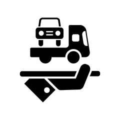Car assistance service - Vector web icon