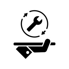 Full assistance services - Vector web icon