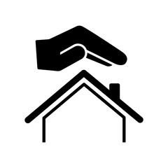 House protection gesture - Vector web icon