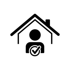 Find home purchaser - Vector web icon