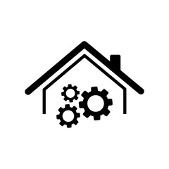 Home working system - Vector web icon